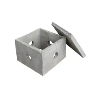 CAIXA PARA ATERRO EM CIMENTO COM TAMPA ARDÓSIA