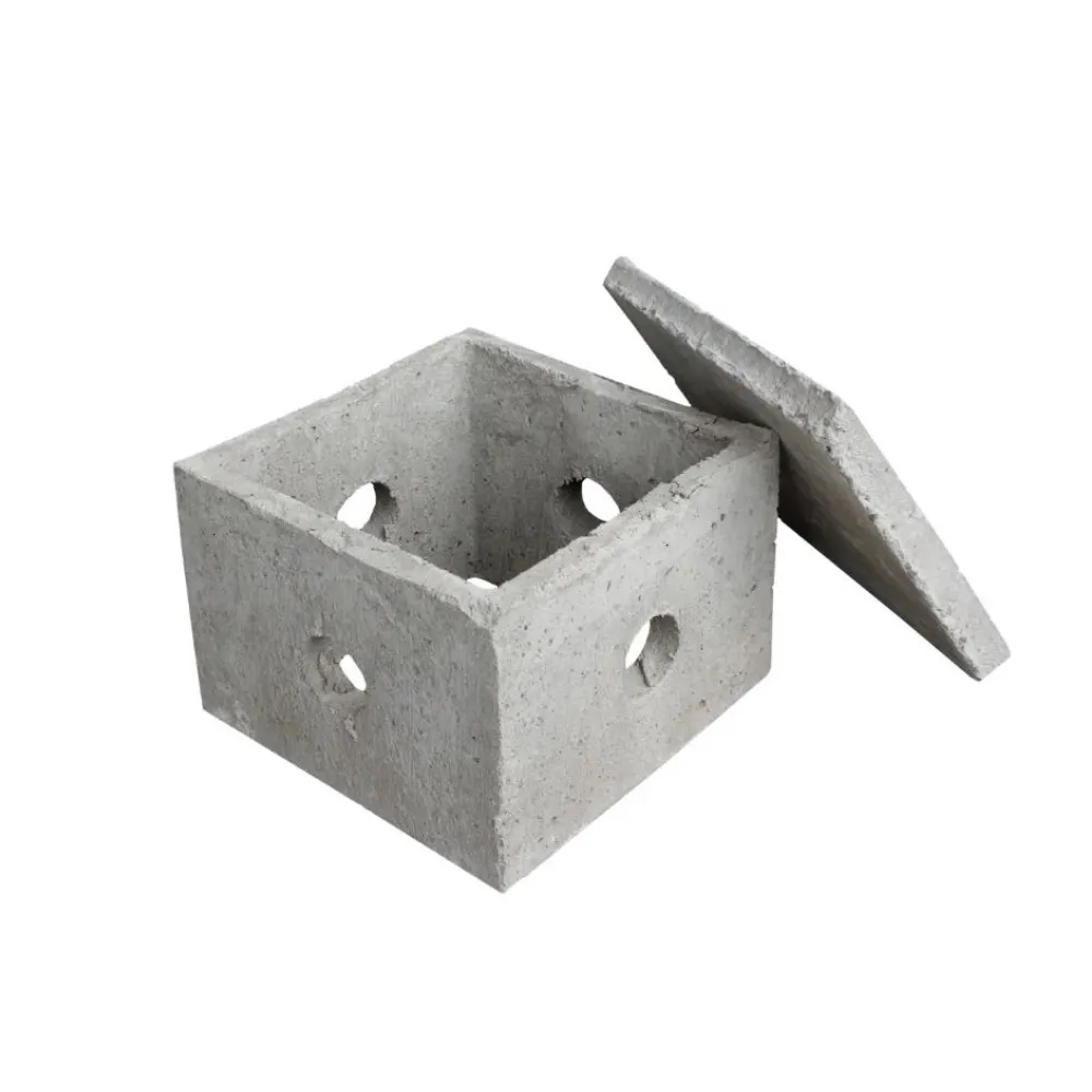 CAIXA PARA ATERRO EM CIMENTO COM TAMPA ARDÓSIA